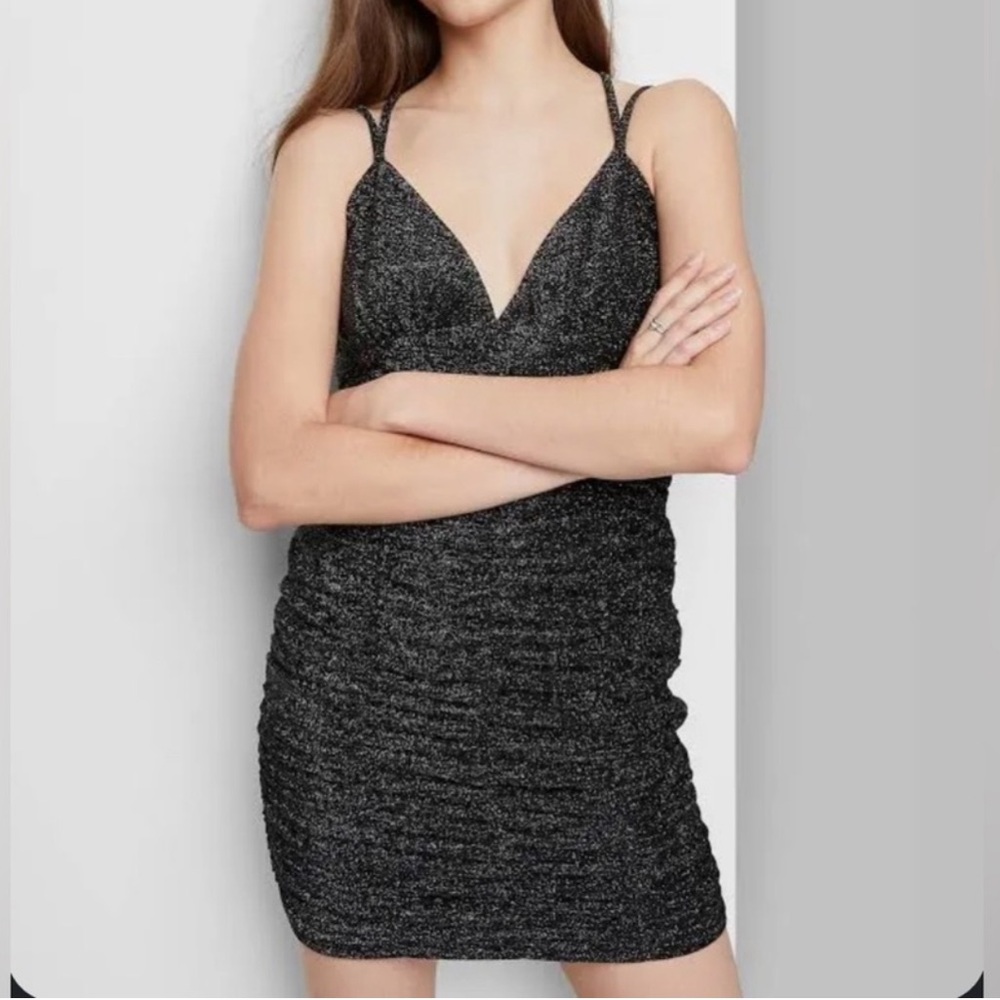 Wild Fable Small Sparkle Mini Dress Ruched